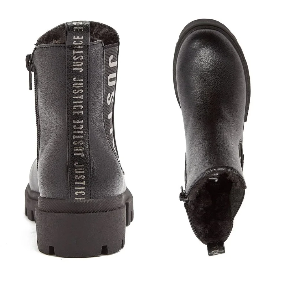 NWT Justice Big Girl Lug Bottom Chelsea Boot Size 6
